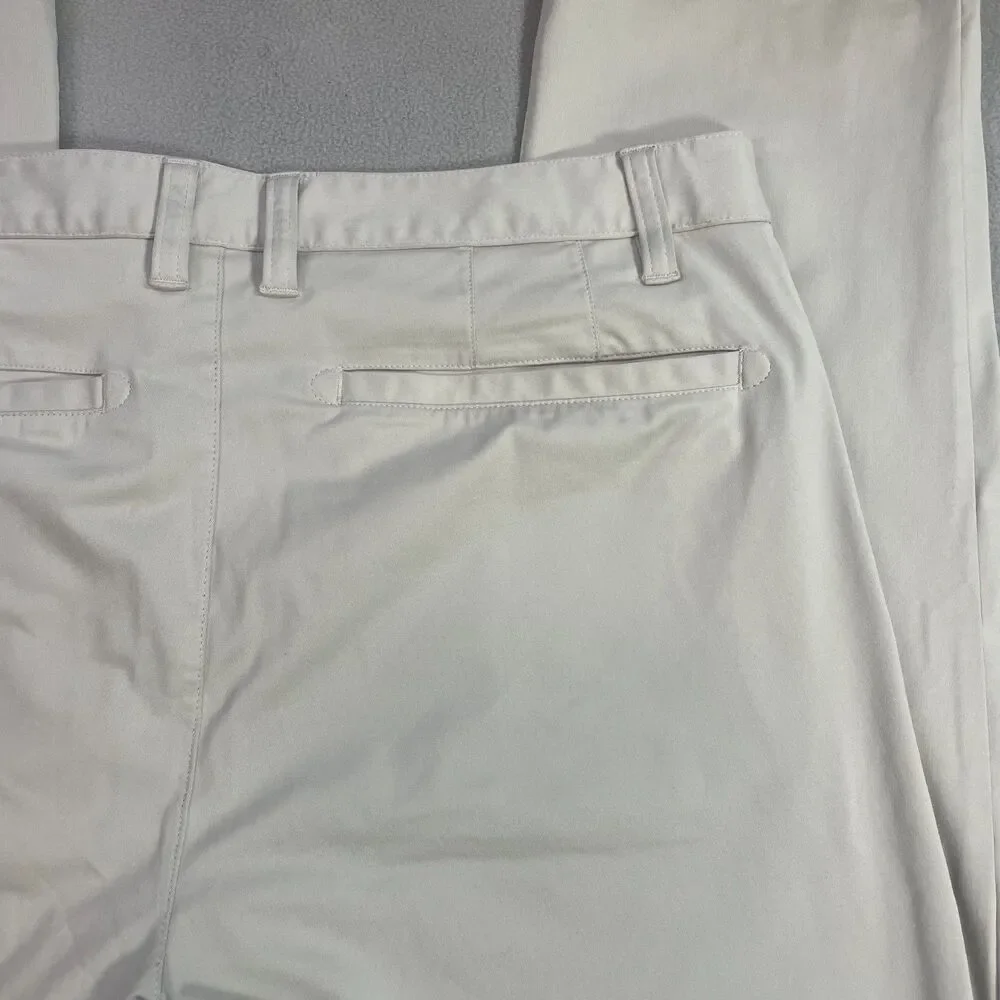 Rhone Commuter Pants Mens 30x31 Classic Fit Performance Flex Knit Golf Beige - Picture 16 of 16